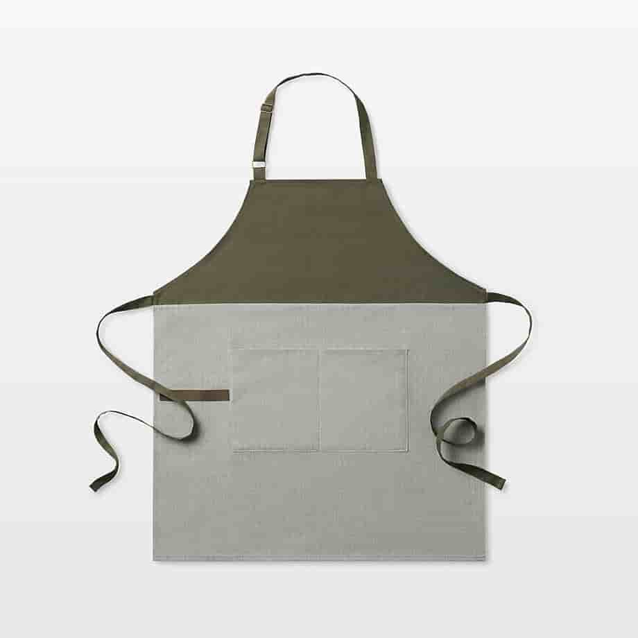 Handmade Cotton Herringbone Apron Kitchen Design Series