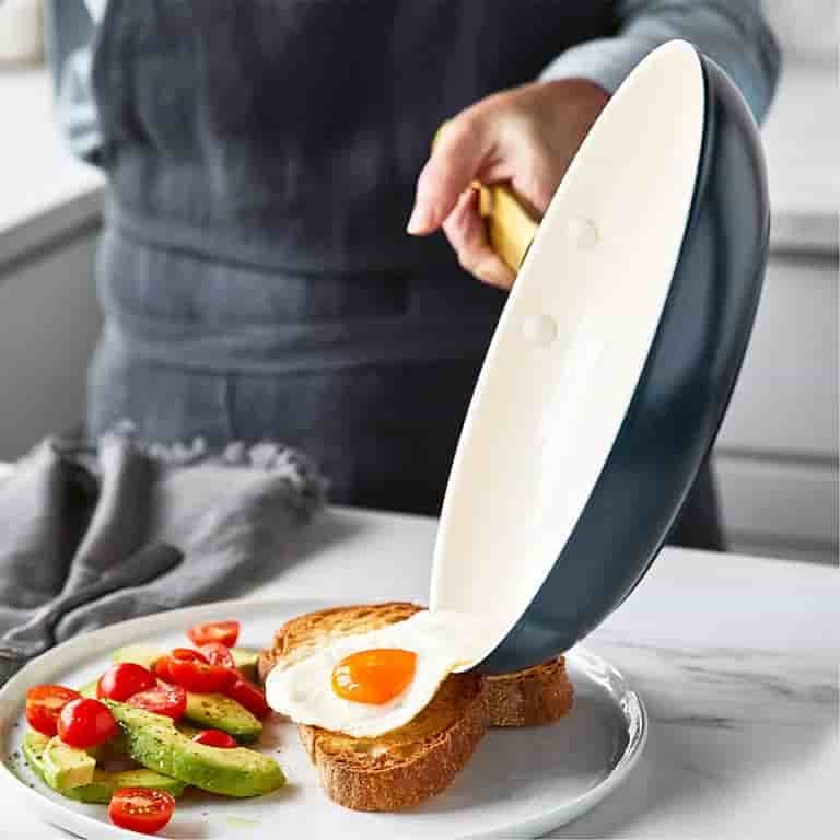 aevlon.in Home Cream Supper Non-Stick Ceramic Fry Pan