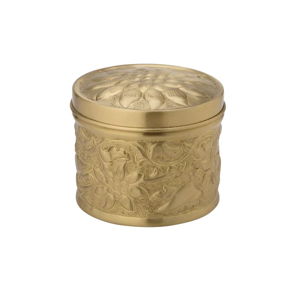 LaCoppera Pure Brass Nikashi Dabba | Spice & Snack Container | 1 Pc
