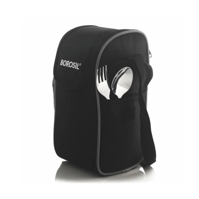 Borosil Hot-N-Fresh Stainless Steel Insulated Lunch Box Set of 3 | Keeps Food Hot up to 8 Hours | Leak-Proof Tiffin for Office, College & Travel