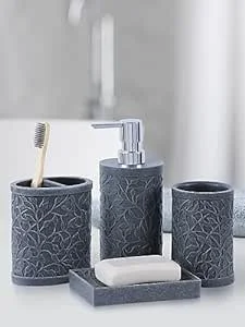 Obsessions Polyresin 4 Pcs Bathroom Set